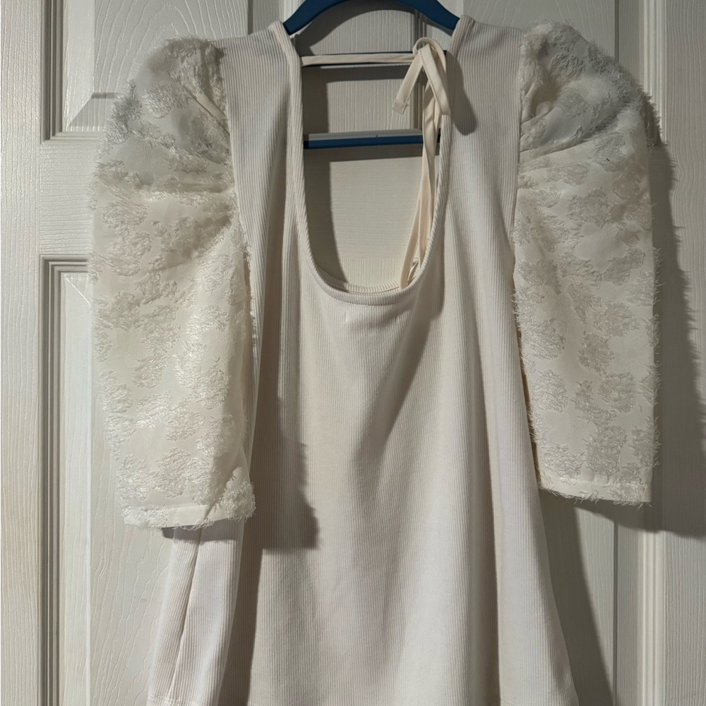 Maurices Cream Puff-Sleeve Ribbed Tank - Picture 3 of 4